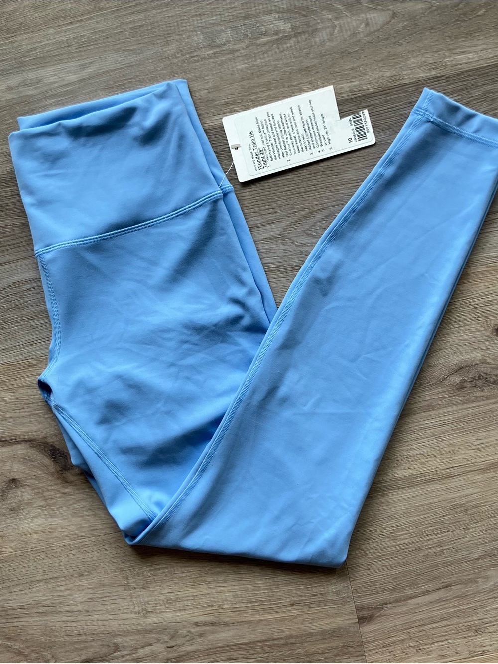 Light blue Wunder Train High Rise Tight
"28. Size 10. NWT